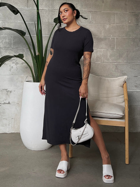 Black t shirt dress outfit ideas top