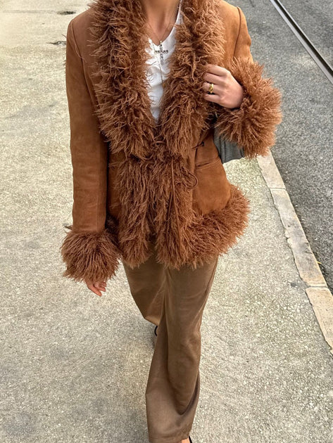 Suede Jacket All About Eve Navigator Shearling Jacket All About