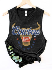 27 Cowboys Rodeo Graphic Tank