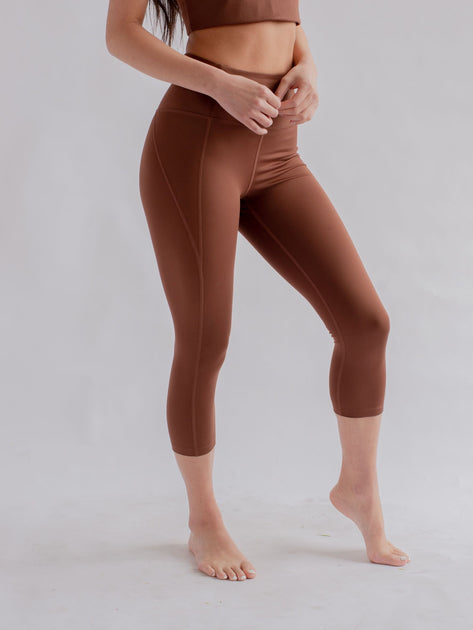 Girlfriend Collective Women's High Rise Compressive Leggings, Earth, Brown,  XXXL at  Women's Clothing store
