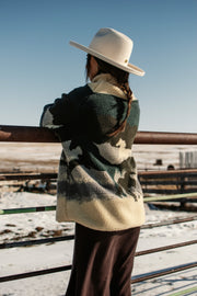 KUWALLA "Horsey Time" Unisex Sherpa Zip Up Jacket