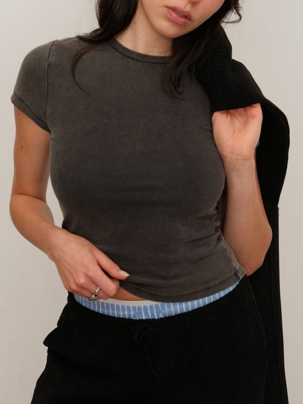 KUWALLA Micro Rib Tee