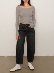 KUWALLA Jacqueline Barrel Leg Jean