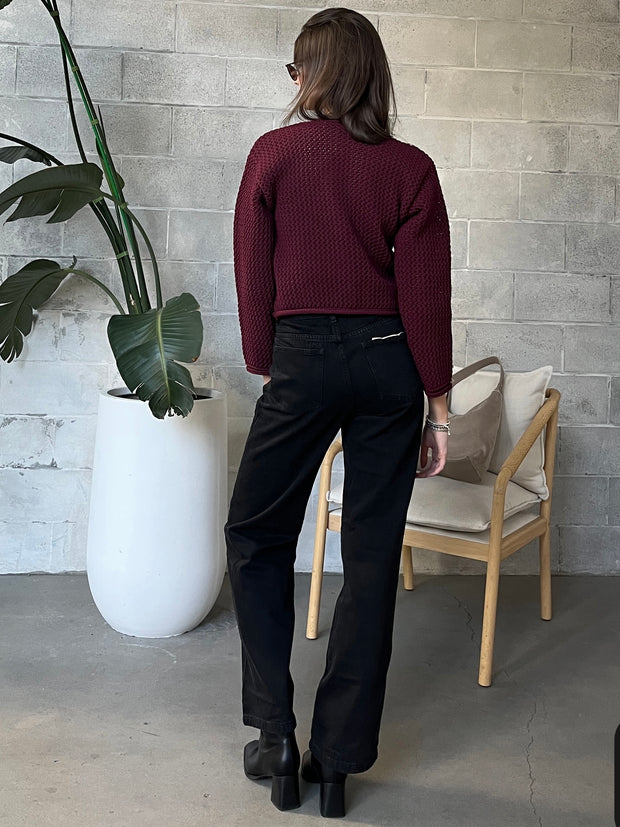 BLACK TAPE Chunky Knit Cardigan