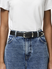 PIECES Sabrina Square Buckle Belt