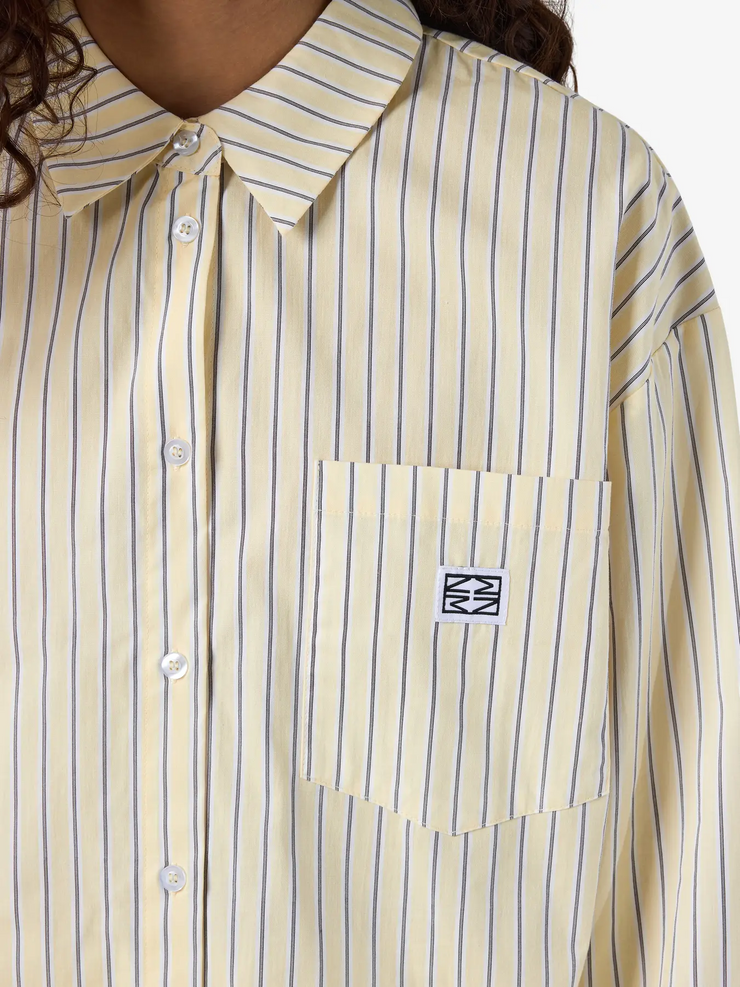 NOISY MAY Frida Striped Button Up Shirt