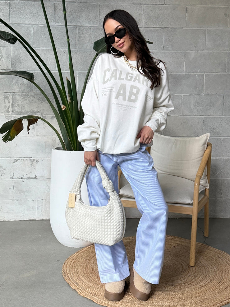 THE LAUNDRY ROOM Welcome to Calgary Crewneck Sweatshirt