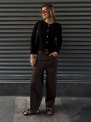 ONLY Scarlett Button Front Knit Cardigan