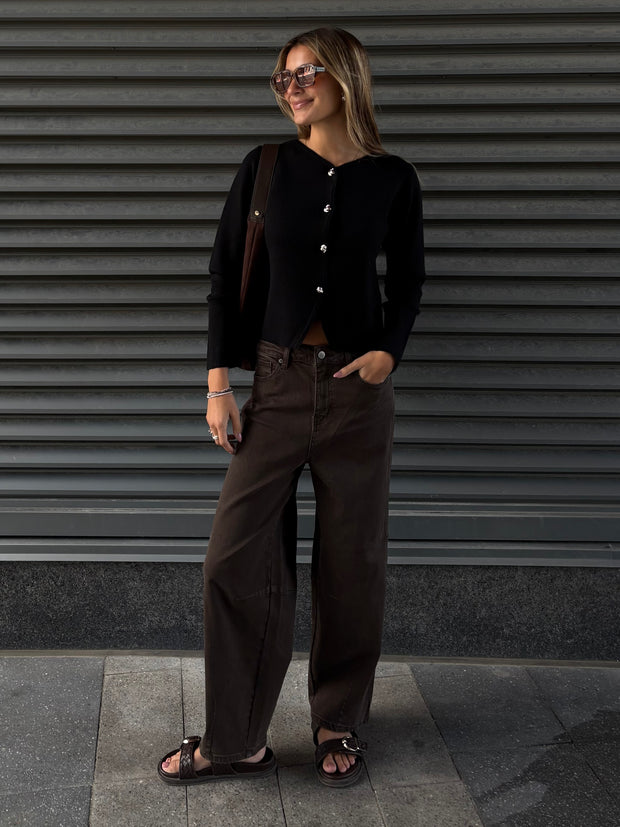 ONLY Scarlett Button Front Knit Cardigan