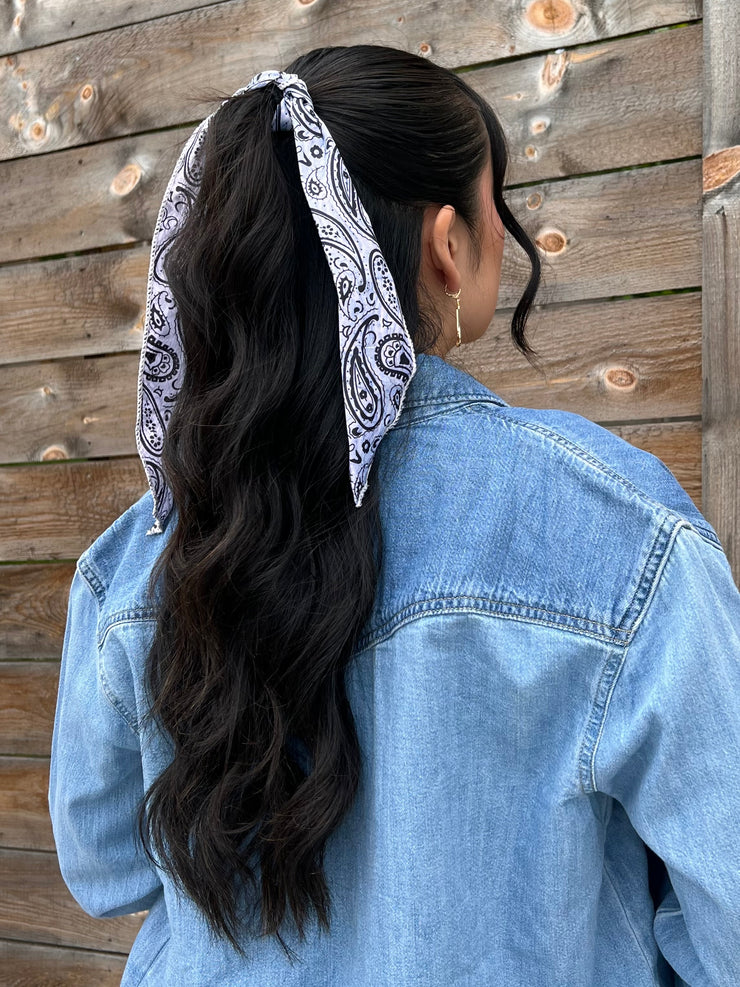 27 Paisley Bandana Tie Scarf