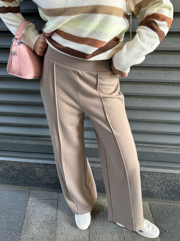 BLACK TAPE Wide Leg Seam Detail Pant
