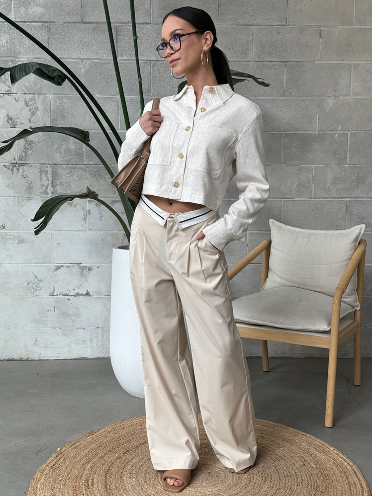 ROOM 34 Cropped Utility Jacket
