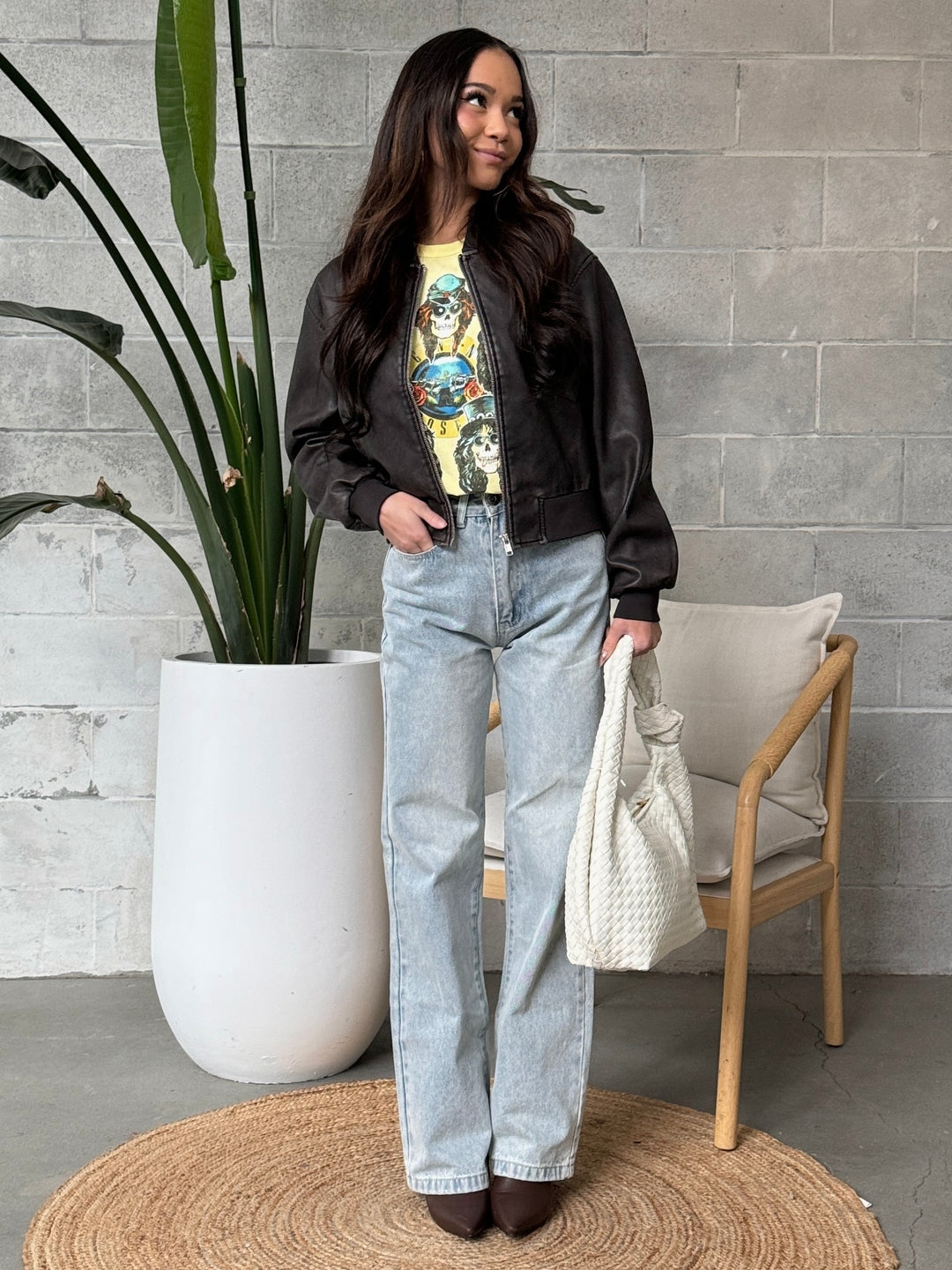 ONLY Jade Faux Leather Bomber Jacket – 27 Boutique