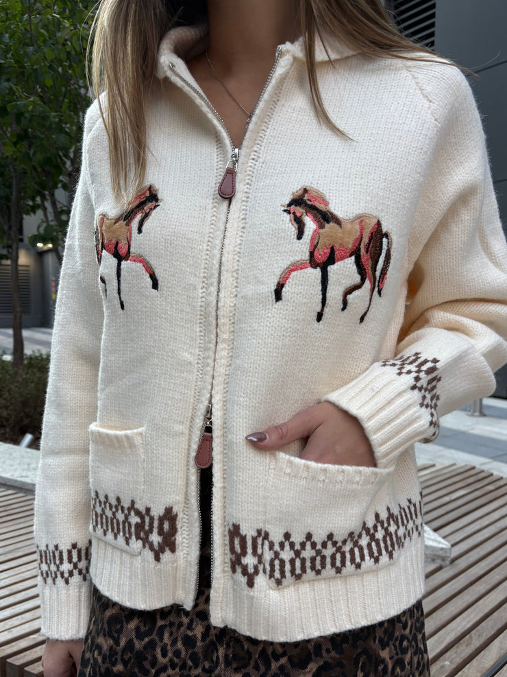 PINK MARTINI Capella Horse Sweater