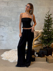 PIECES Ruth Glitter Knit Tube Top