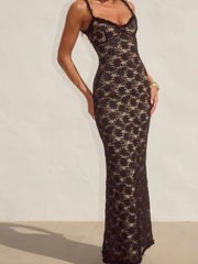 RUNAWAY THE LABEL Sarta Lace Maxi Dress