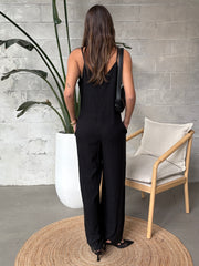 NOISY MAY Leilani V-Neck Wide Leg Jumpsuit