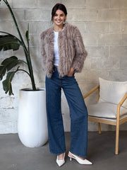 GENTLE FAWN Uma Faux Fur Jacket