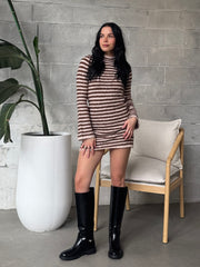 SALTWATER LUXE Audrie Striped Sweater Dress