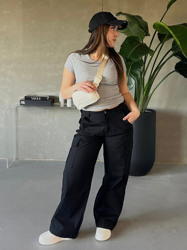 KUWALLA 90's Wide Leg Cargo Pant