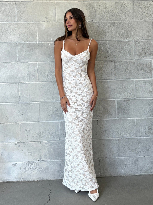 RUNAWAY THE LABEL Sarta Lace Maxi Dress