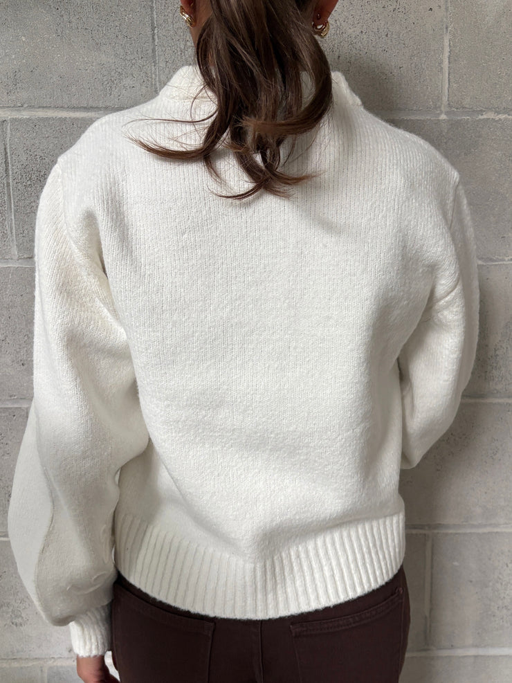 RD STYLE Rhiana Floral Embroidered Knit Sweater