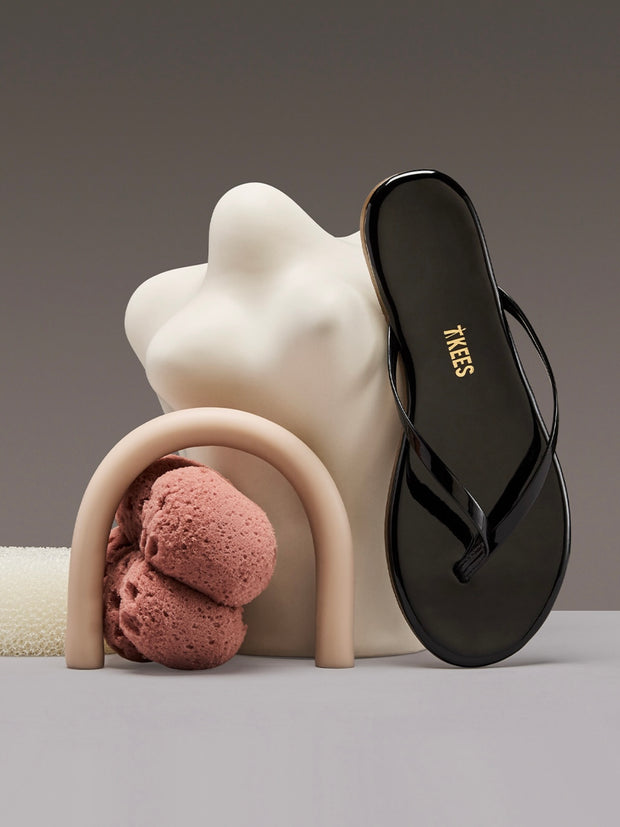 TKEES Lily Leather Flip Flop Sandal
