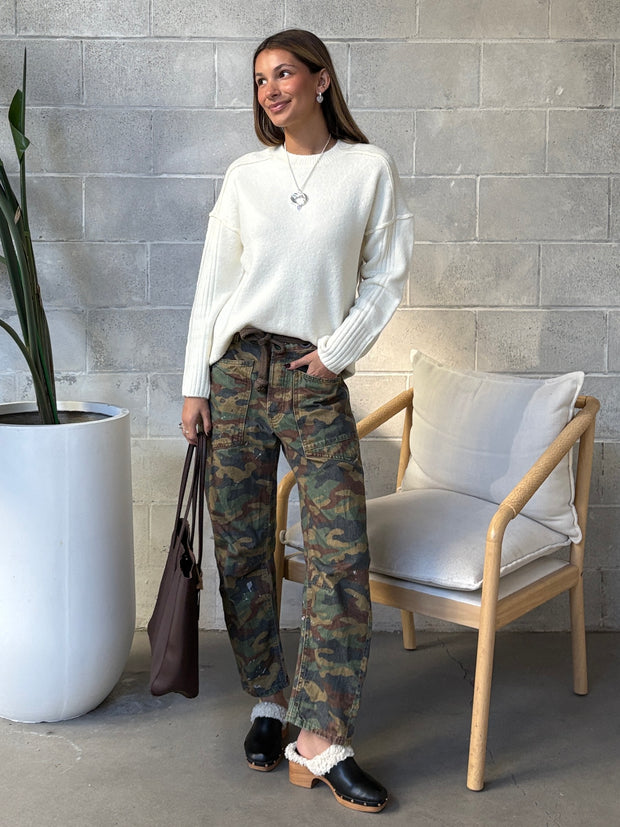 RD STYLE Long Sleeve Mock Neck Pull-Over