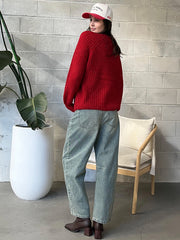 DEX Crewneck Textured Cardigan
