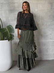 FREE PEOPLE Autumn Promenade Maxi Skirt