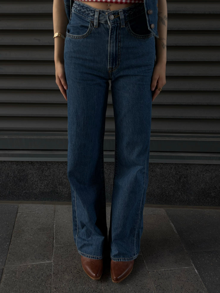 LEVI'S Ribcage Wide Leg Braided Jean