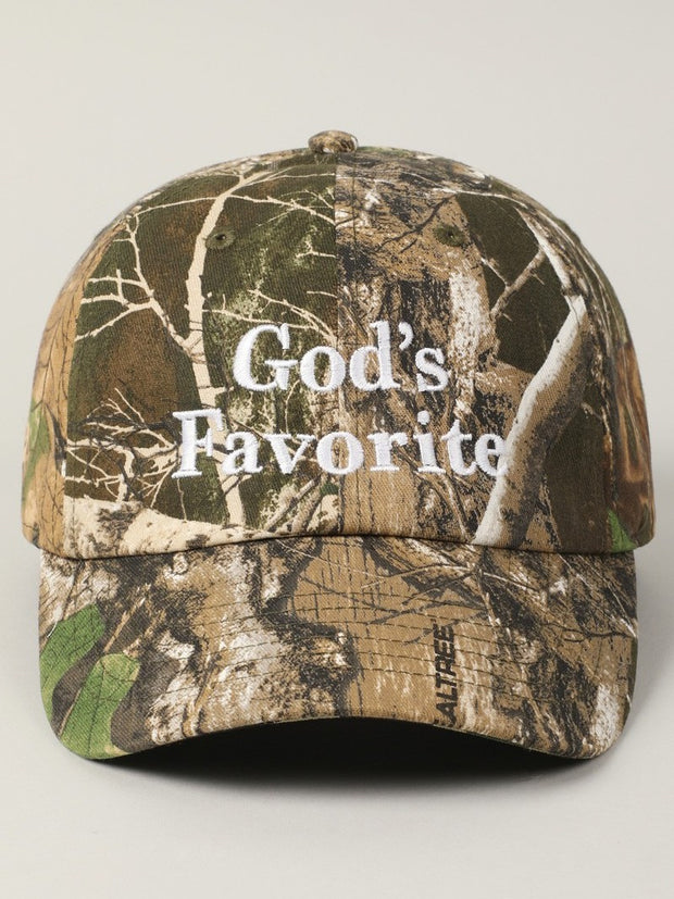 27 'God's Favorite' Camo Baseball Cap