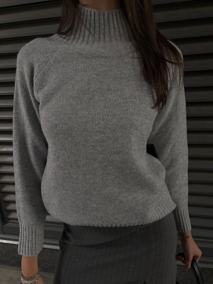 RD STYLE Mockneck Pullover Sweater
