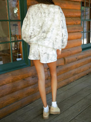 27 Avery Camo Fleece Crewneck Sweatshirt