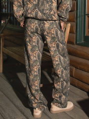 27 Camo Fleece Wide Leg Sweatpants