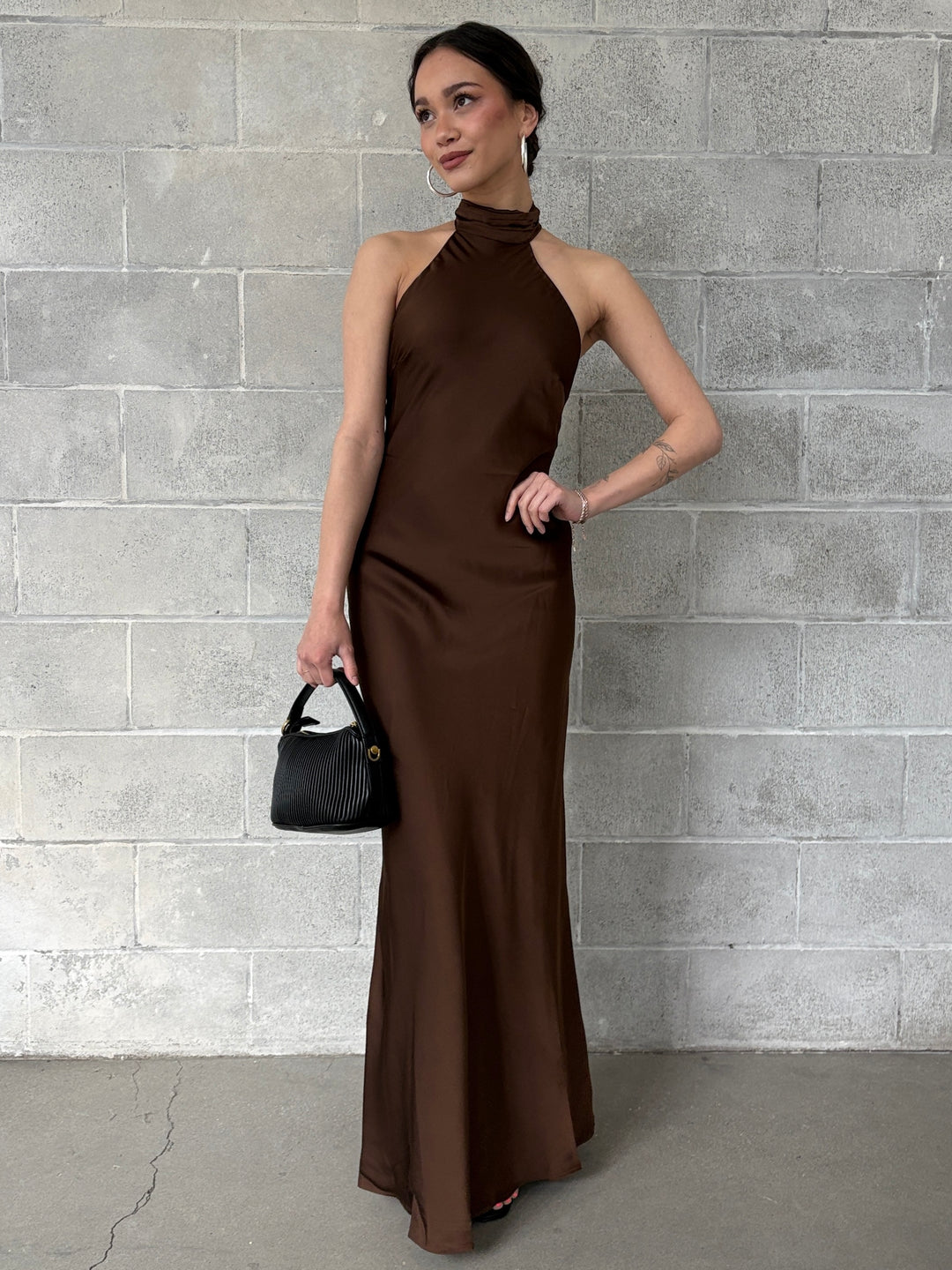 RUNAWAY THE LABEL Brigitte Halter Neck Open Back Maxi Dress 27 Boutique RUNAWAY THE LABEL Brigitte Halter Neck Open Back Maxi Dress 27 Boutique