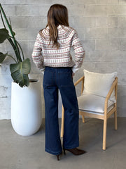 DEX Oversized Patterned Sweater