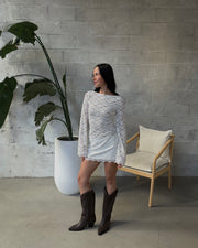 RUNAWAY THE LABEL Effie Long Sleeve Mini Dress