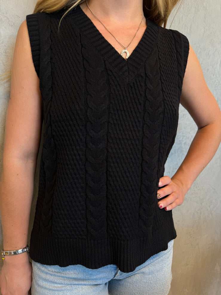 PINK MARTINI Holly Sweater Vest Top