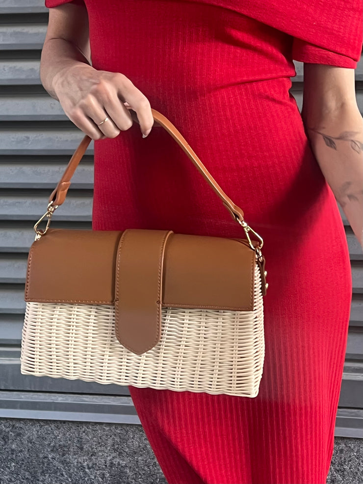 27 Wicker Crossbody Bag