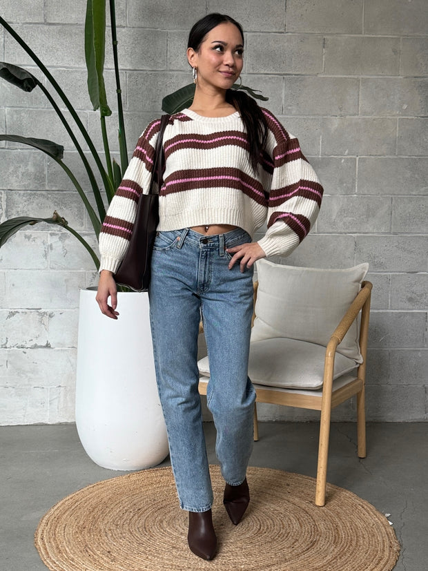 SALTWATER LUXE Mimi Striped Sweater