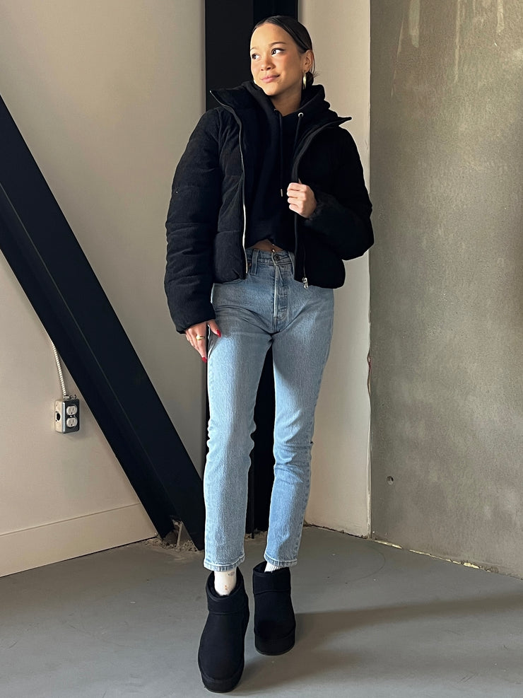 ONLY Desirae Corduroy Short Puffer Jacket