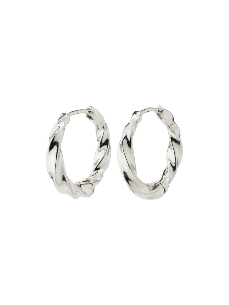 PILGRIM Taffy Medium Swirl Hoops