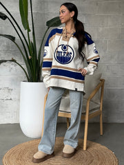 '47 BRAND Edmonton Oilers Tri-Nilley 47 Superior Lace Hoodie