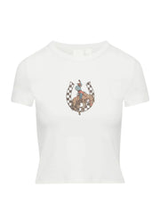 ABN Checkered Bronc Ribbed Tee