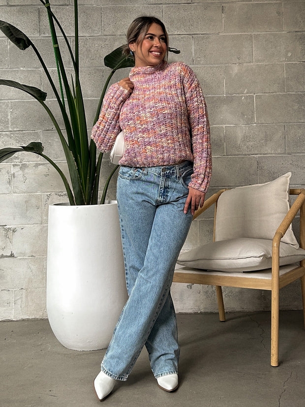 DEX Malia Multi Colored Textured Sweater
