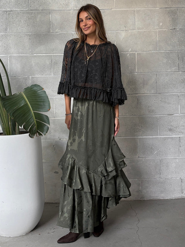 FREE PEOPLE Carly Cape Top