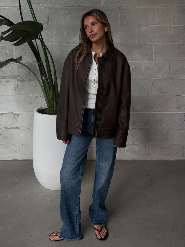 GENTLE FAWN Audrey Faux Leather Jacket