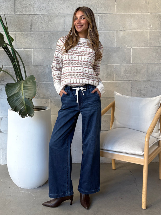 ROOM 34 Wide Leg Denim Pant