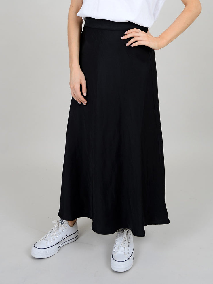 RD STYLE Alicent Long Maxi Silk Skirt